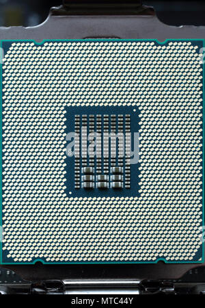 modern cpu computer chip Stock Photo