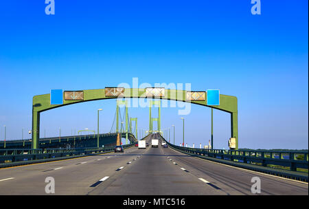 Delaware memorial bridge road in USA US Stock Photo
