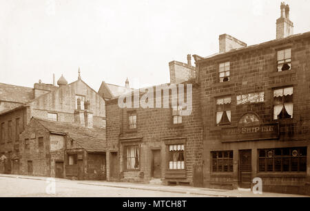 Ship Inn, West Lane, Keighley, early 1900s Stock Photo