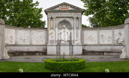 Monument of the writer Franz Grillparzer in Volksgarten Vienna (Austria) Stock Photo