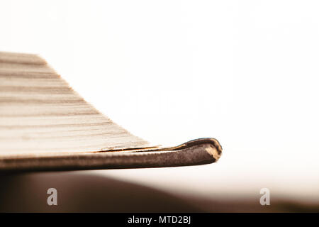closeup Close the book in hardcover. Toned Stock Photo