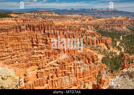 Panorama from Bryce Point in Bryce National Park Stock Photo