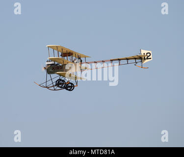 Avro Triplane flying at the Shuttleworth Trust Stock Photo