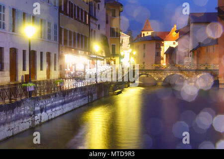 Annecy, called Venice of the Alps, France Stock Photo