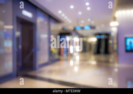 Defocused background image of shopping mall Stock Photo