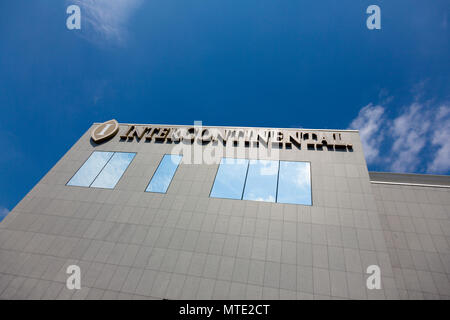 The Intercontinental Hotel, Greenwich Peninsula, London, UK. Near 02 Dome. Stock Photo