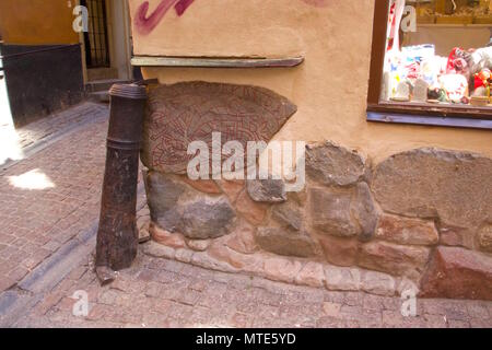 Uppland Runic Inscription 53 Runestone, Gamla Stan, Stockholm, Sweden ...