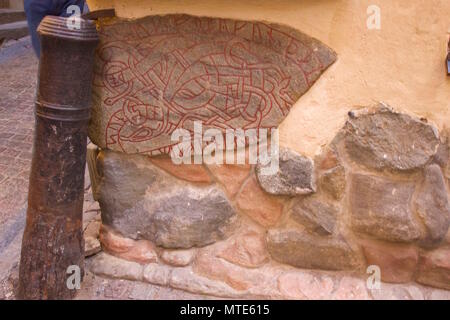 Uppland Runic Inscription 53 Runestone, Gamla Stan, Stockholm, Sweden ...