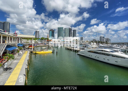 Bayfront Park in Miami Stock Photo
