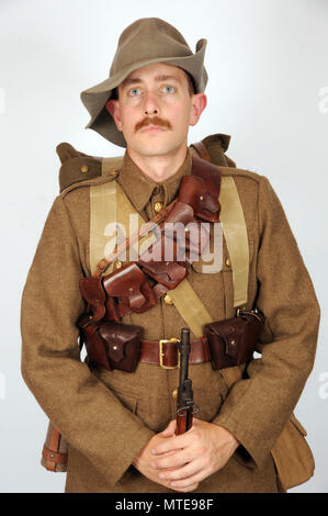 Boer War soldier reconstruction Stock Photo