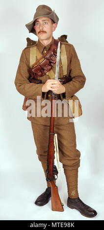 Boer War soldier reconstruction Stock Photo