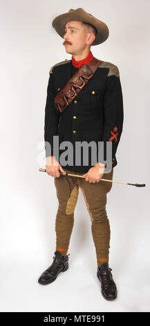 Boer War soldier reconstruction Stock Photo