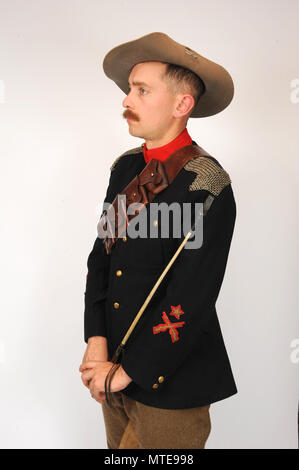 Boer War soldier reconstruction Stock Photo