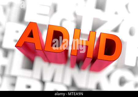 ADHD - Medicine Concept. 3D rendering Stock Photo