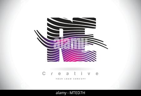 AS A S Zebra Texture Letter Logo Design With Creative Lines and Swosh ...