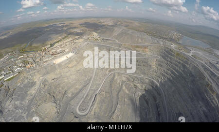 aerial view on quarry