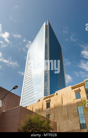 Duke Energy Center on July 4, 2014 in downtown Charlotte, North Carolina. Stock Photo