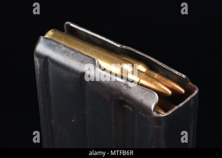 US ARMY M-16 Rifle 20rd Magazine Vietnam war period with ammo Stock Photo