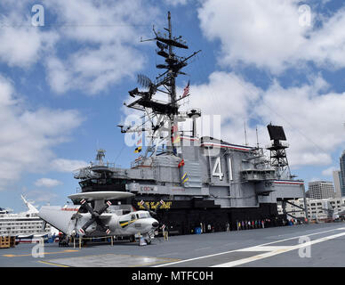 USS Midway Museum, aircraft Carrier, San Diego, California Stock Photo