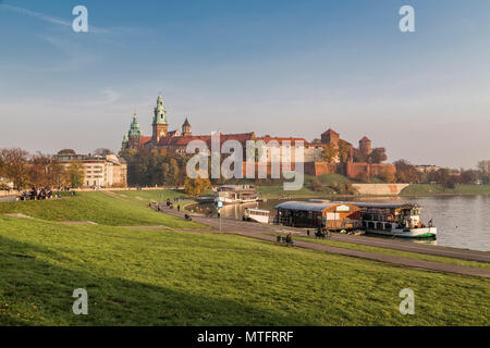Royal Palace on Wawel Hill in Krakow. Poland Stock Photo