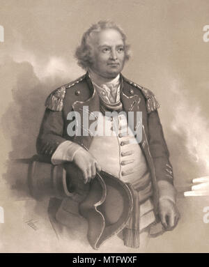 Israel Putnam (1718 – 1790) American army general officer Stock Photo