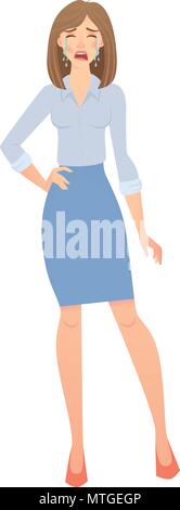 business woman isolated Stock Vector