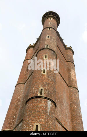 King Alfred's Tower, Folly ofKing Alfred's the Great or Stourton Tower, Stourhead, Somerset, England, UK completed 1772 Stock Photo