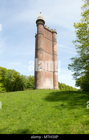 King Alfred's Tower, Folly ofKing Alfred's the Great or Stourton Tower, Stourhead, Somerset, England, UK completed 1772 Stock Photo