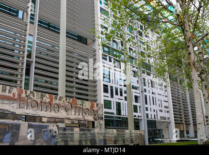 General view of Ministry of Housing, Communities and Local Government and Home Office in Westminster.   As reported, junior minister Dominic Raab’s diary secretary is under investigation for selling escort services through 'sugar daddy' website.  Featuring: Atmosphere, View Where: London, United Kingdom When: 28 Apr 2018 Credit: Dinendra Haria/WENN Stock Photo