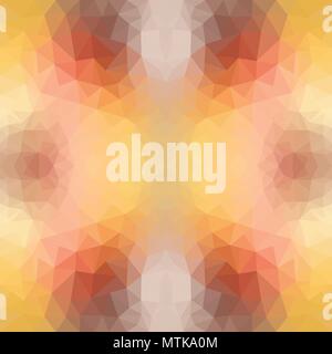 Light Yellow, Orange vector polygon abstract pattern. Geometric illustration in Origami style with gradient. A completely new template for your business design.. Stock Vector
