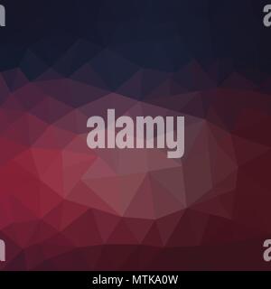 Dark red polygonal illustration, which consist of triangles. Geometric background in Origami style with gradient. Triangular design for your business.. Stock Vector