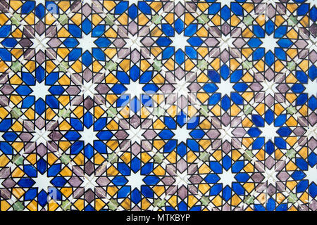 Traditional Portugese colorful tiles. Stock Photo