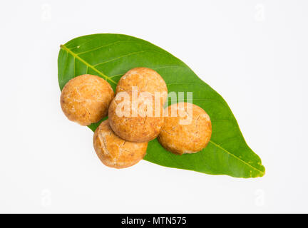 Peanut cookies or Chinese traditional peanut cookies on a background Stock Photo