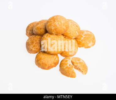 Peanut cookies or Chinese traditional peanut cookies on a background Stock Photo