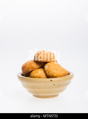 Peanut cookies or Chinese traditional peanut cookies on a background Stock Photo