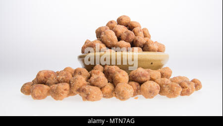 peanuts or roasted peanuts on a background Stock Photo