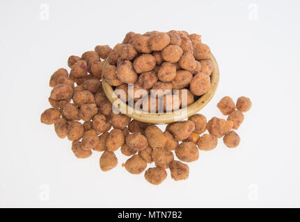 peanuts or roasted peanuts on a background Stock Photo