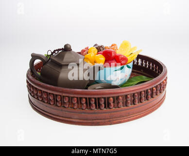 preserved fruits or chinese preserved fruits on the background Stock Photo