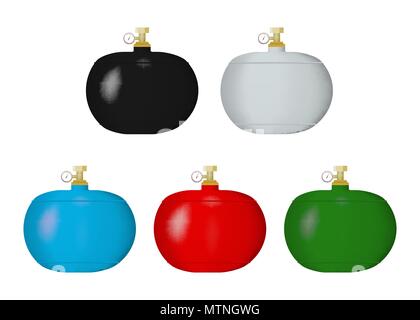 Gas cylinders Stock Vector