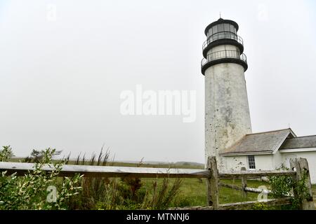 Highland lighthouse in the city of Truro on Cape Cod, Massachusetts Stock Photo