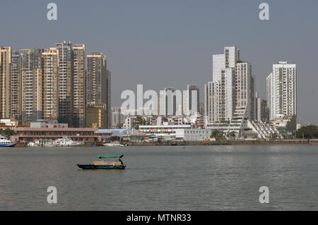 Various boat in harbour, Macau, SAR People's Republic of China. Stock Photo
