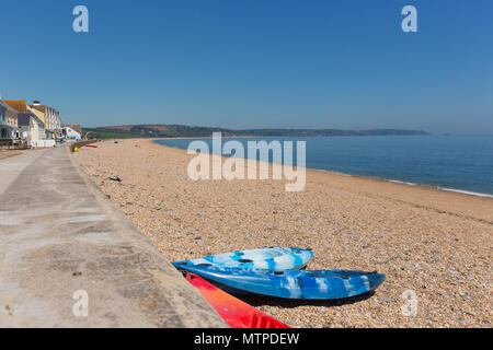 Slapton Sands Devon England view of beach near Torcross in direction of Dartmouth Stock Photo