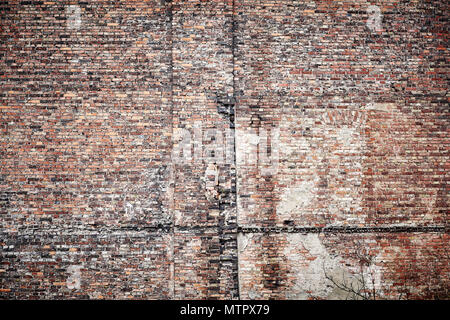 Old brick building wall background or texture. Stock Photo