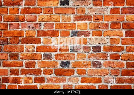 Old brick building wall background or texture. Stock Photo