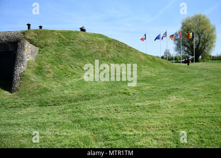 D-Day, German Merville Battery, WW II, Calvados, Normandy, France, Europe Stock Photo