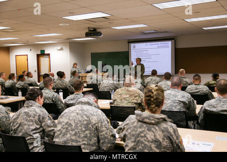 Alaska Army Guardsmen from the 297th Military Police Company visit