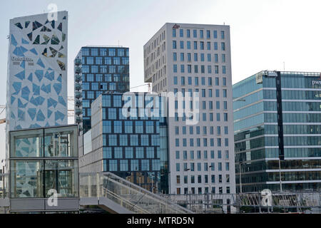 Barcode Project, Oslo, Norway Stock Photo