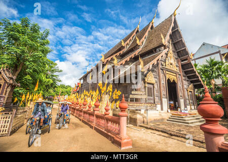 Wat Phan Tao Temple in Chiang Mai Thailand Stock Photo