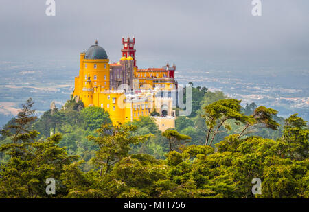 Pena Palace in Sintra Portugal Stock Photo