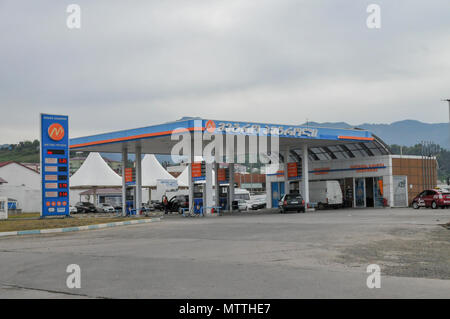 Georgian Petrol station Photographed at Batumi, Georgia Stock Photo